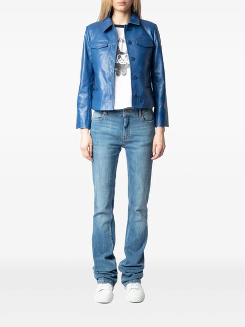 Zadig&Voltaire leather jacket - Blue