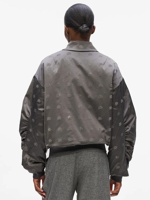 Karl Lagerfeld kurtka bomber kolor szary przejściowa A4W14046 - zdjęcie produktu nr 2