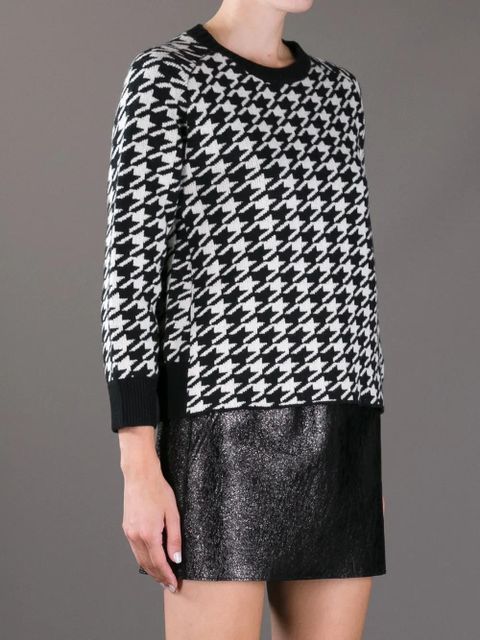 Golden Goose houndstooth print sweater - Black