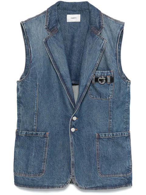 Coperni sleeveless denim jacket - Blue - zdjęcie produktu nr 1