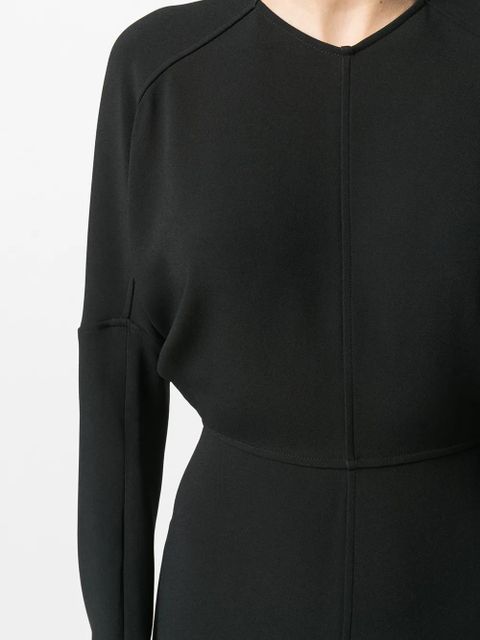 Victoria Beckham dolman-sleeve midi dress - Black