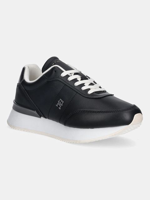 Tommy Hilfiger sneakersy skórzane CHIC FASHION RUNNER damskie kolor czarny FW0FW08695 - zdjęcie produktu nr 1