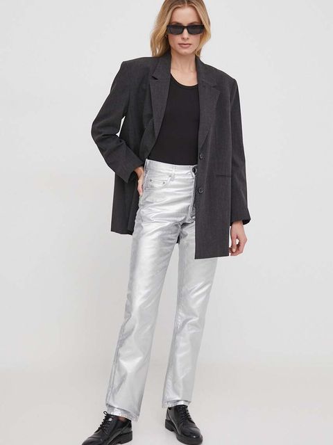 Sisley jeansy damskie high waist