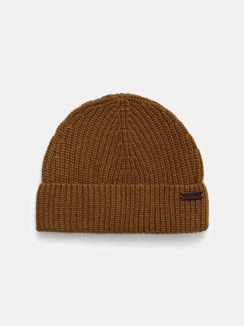 Sessun czapka z dodatkiem wełny kolor brązowy 25115003 - zdjęcie produktu nr 1