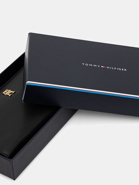 Tommy Hilfiger portfel damski kolor czarny AW0AW17744