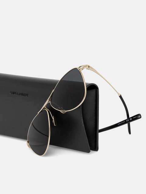 Saint Laurent okulary przeciwsłoneczne VESPER damskie kolor złoty SL 831