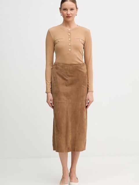 Marc Aurel longsleeve kolor beżowy 7705-7001-73918 - zdjęcie produktu nr 2