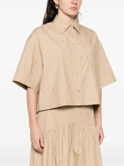 SANDRO short-sleeve shirt - Neutrals