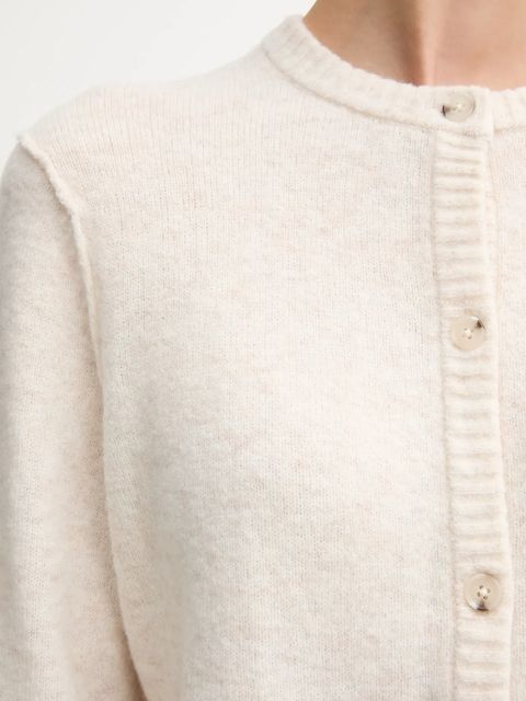 OUI kardigan z wełną damski kolor beżowy 94462