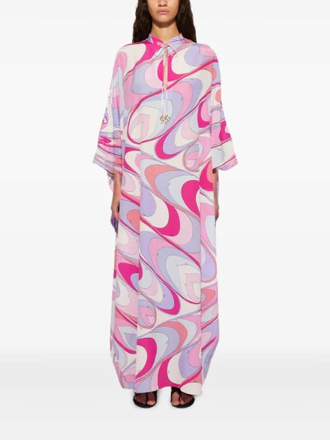 PUCCI onde-print silk dress - Pink