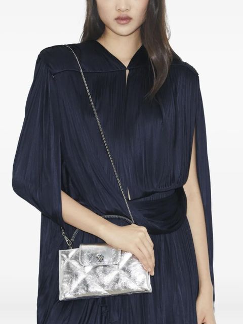 Tory Burch mini Kira diamond-quilted tote bag - Silver - zdjęcie produktu nr 2