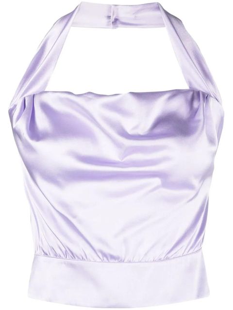 PINKO silk halterneck top - Purple - zdjęcie produktu nr 1
