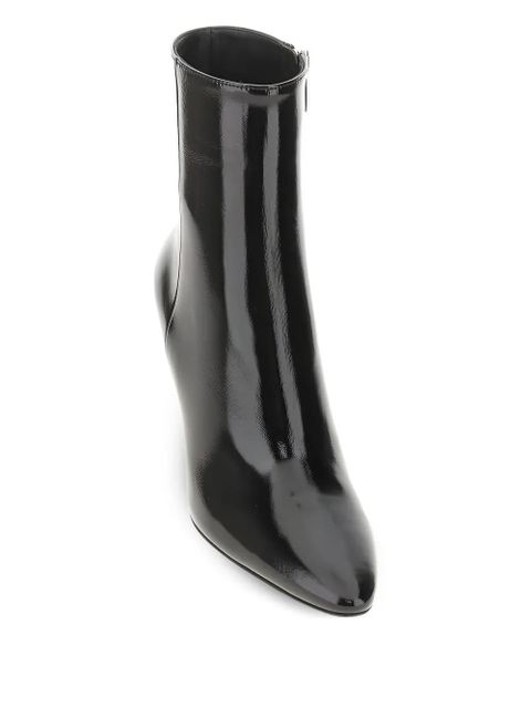 Gianvito Rossi 80mm patent leather stiletto boots - Black - zdjęcie produktu nr 2
