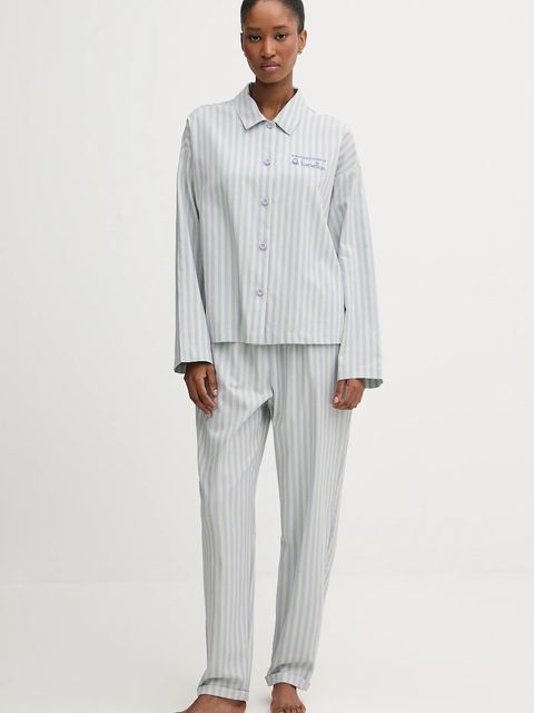 United Colors of Benetton piżama bawełniana x Stranger Things damska kolor zielony bawełniana 4QFZ3P04B - zdjęcie produktu nr 1