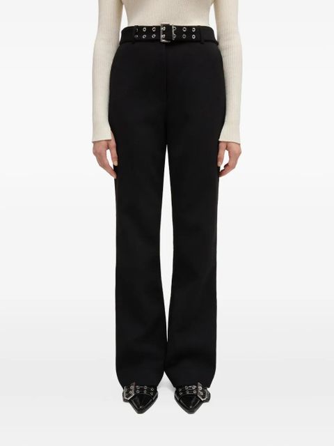 GANNI belted trousers - Black - zdjęcie produktu nr 2