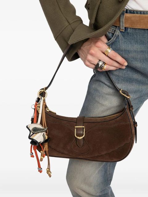 Zadig&Voltaire Moonrise suede shoulder bag - Brown