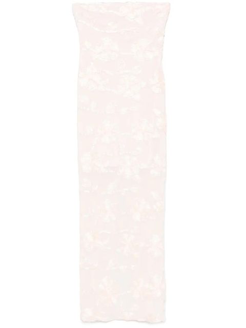 ROTATE BIRGER CHRISTENSEN floral-mesh maxi dress - Pink - zdjęcie produktu nr 1