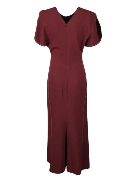 Victoria Beckham gathered-detail midi dress - zdjęcie produktu nr 2