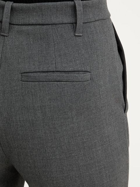 Pinko spodnie damskie kolor szary high waist 106120 A2ZT