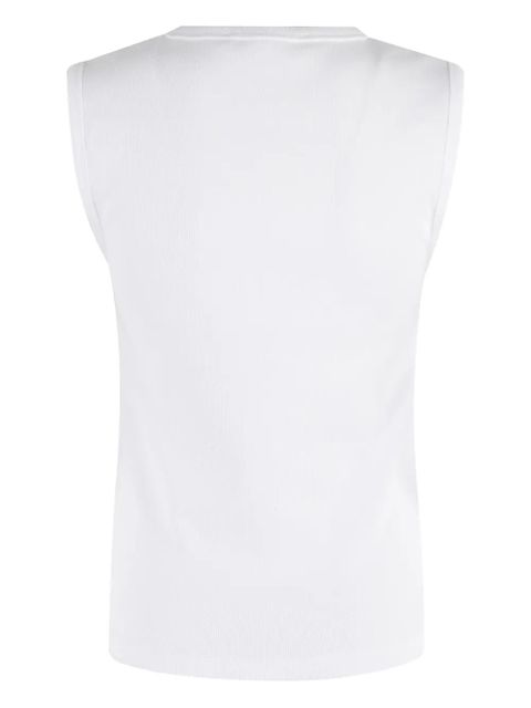 Róhe Dense ribbed round-neck top - White - zdjęcie produktu nr 2