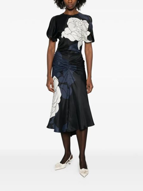 Victoria Beckham floral-print blouse - Black - zdjęcie produktu nr 2