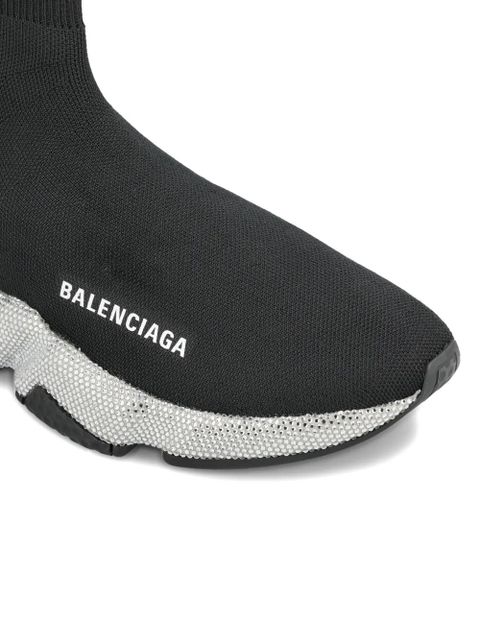 Balenciaga logo-print sneakers - Black