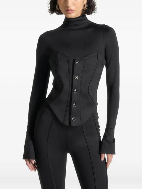 Manière De Voir corset contour jumpsuit - Black