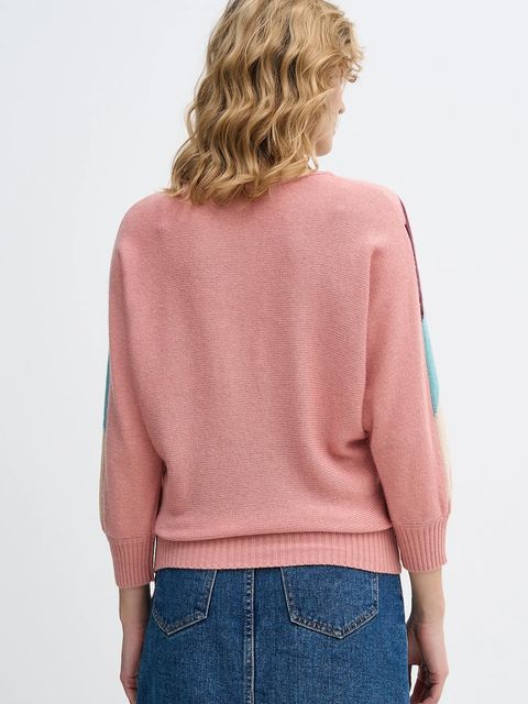 United Colors of Benetton sweter z dodatkiem wełny x Stranger Things damski kolor różowy lekki 1VUDE10EP