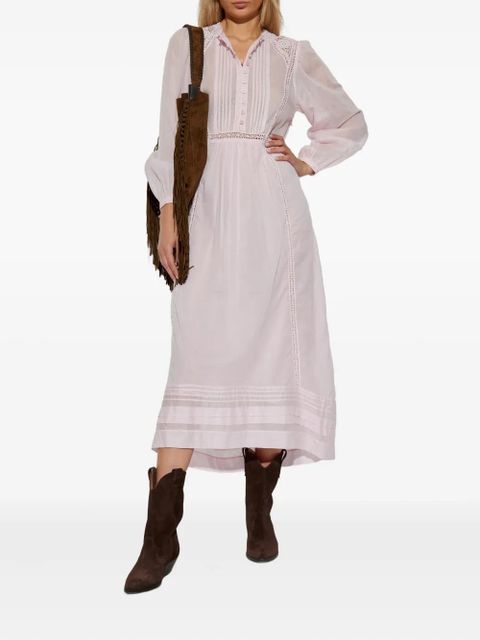 MARANT ÉTOILE openwork-lace midi dress - Pink