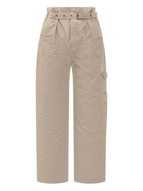 MARANT ÉTOILE belted pocket trousers - Neutrals - zdjęcie produktu nr 1