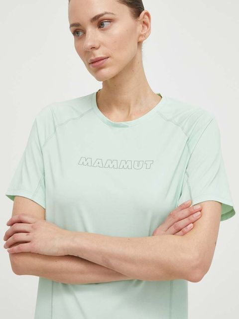 Mammut t-shirt sportowy Selun FL Logo kolor zielony