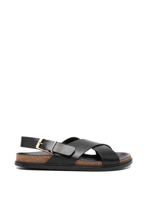 The Row buckle-fastening crossover-strap sandals - Black - zdjęcie produktu nr 1