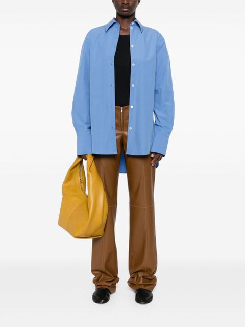 TOTEME pointed-collar poplin shirt - Blue