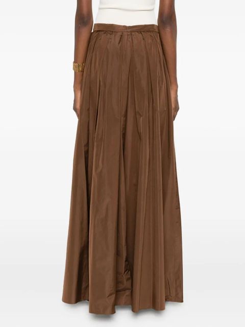 Max Mara pleated maxi skirt - Brown