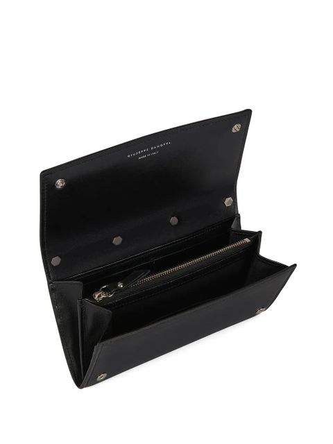 Giuseppe Zanotti continental foldover wallet - Black