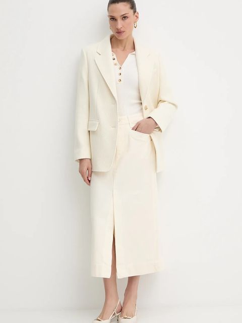 Fracomina body damskie kolor beżowy FR25WT5001K43301 - zdjęcie produktu nr 2