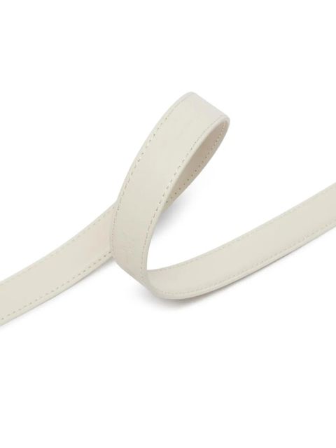 PINKO Love Birds leather belt - White - zdjęcie produktu nr 2