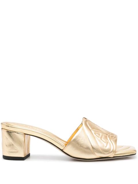 Alexander McQueen 55mm Seal sandals - Gold - zdjęcie produktu nr 1