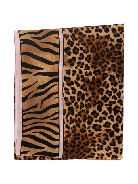 MC2 Saint Barth leopard-print scarf - Brown - zdjęcie produktu nr 2