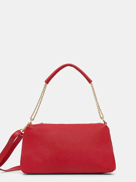 Answear.LAB torebka skórzana kolor czerwony - zdjęcie produktu nr 1