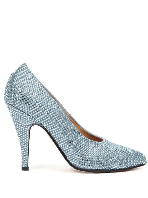 Maison Margiela Tabi 110mm rhinestone-embellished pumps - Blue - zdjęcie produktu nr 1