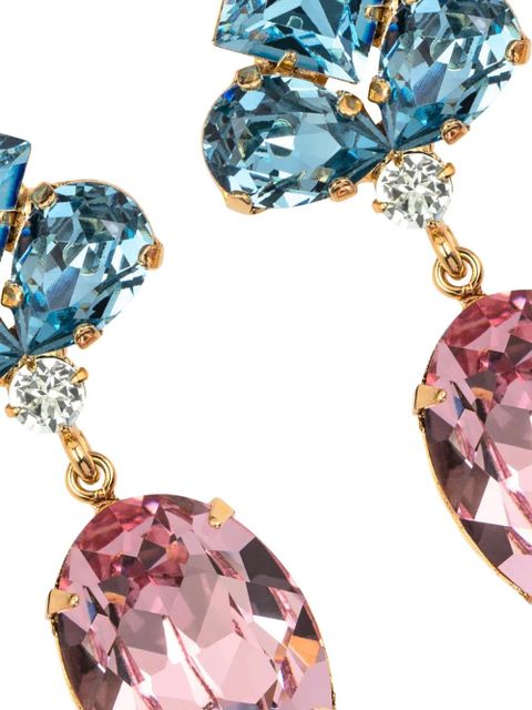 Jennifer Behr Lainey crystal-embellished earrings - Gold