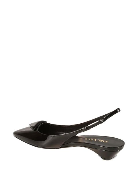 Prada heeled slingback pumps - Black - zdjęcie produktu nr 2