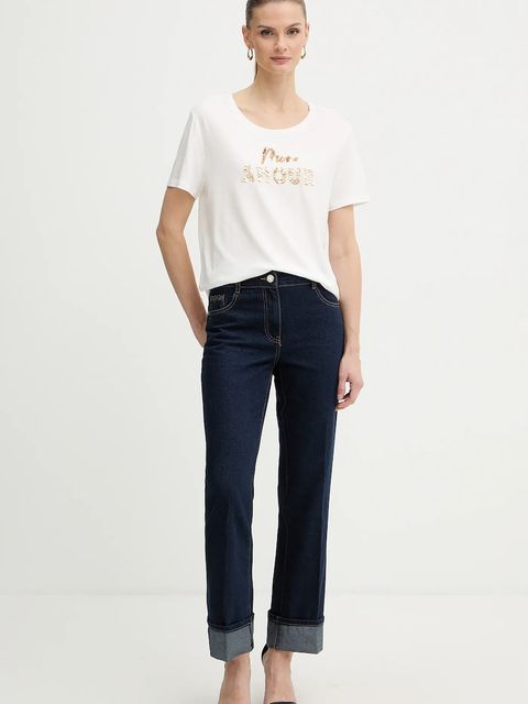 Morgan t-shirt damski kolor beżowy DPEAK - zdjęcie produktu nr 2