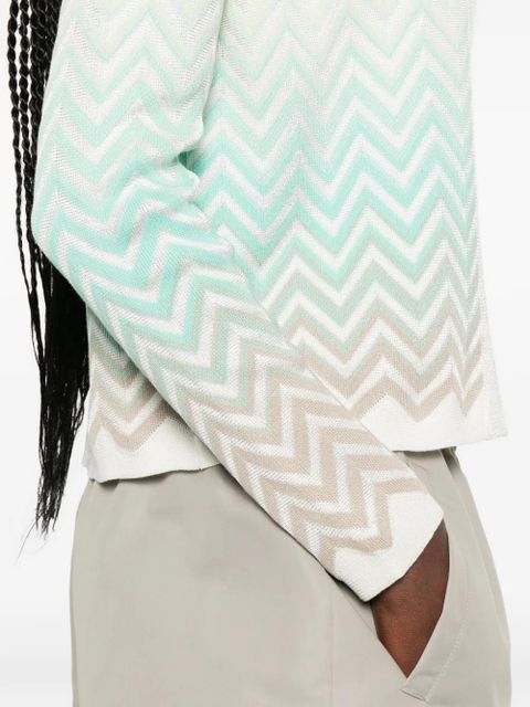 Missoni zigzag-pattern cardigan - Neutrals