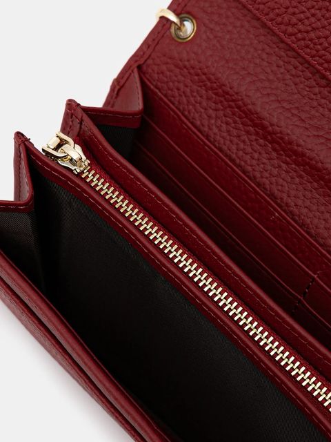 Answear.LAB portfel skórzany damski kolor czerwony - zdjęcie produktu nr 2