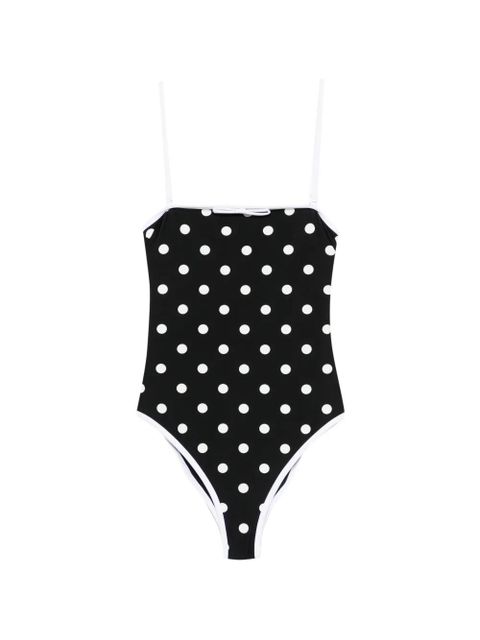 Self-Portrait polka-dot pattern swimsuit - Black - zdjęcie produktu nr 1