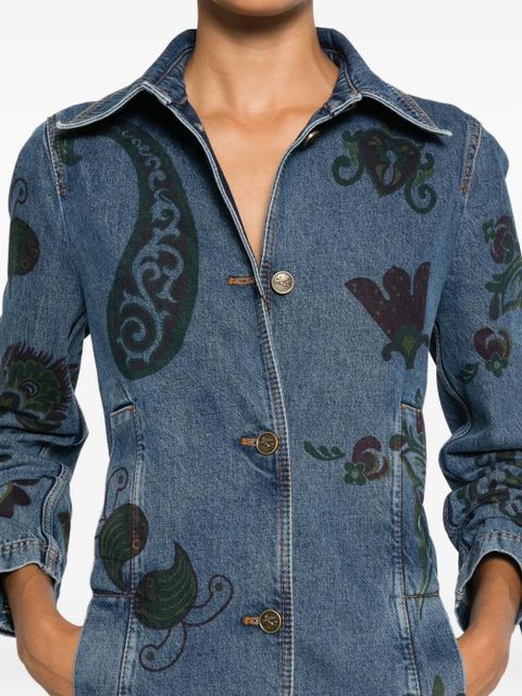 ETRO floral paisley coat - Blue - zdjęcie produktu nr 2