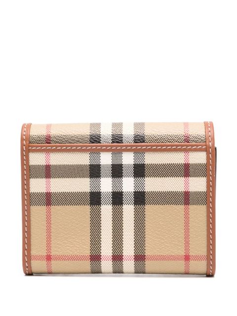 Burberry small check-pattern wallet - Neutrals
