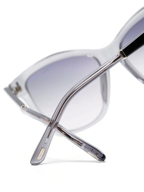 TOM FORD Eyewear Lucia wayfarer-frame sunglasses - Grey